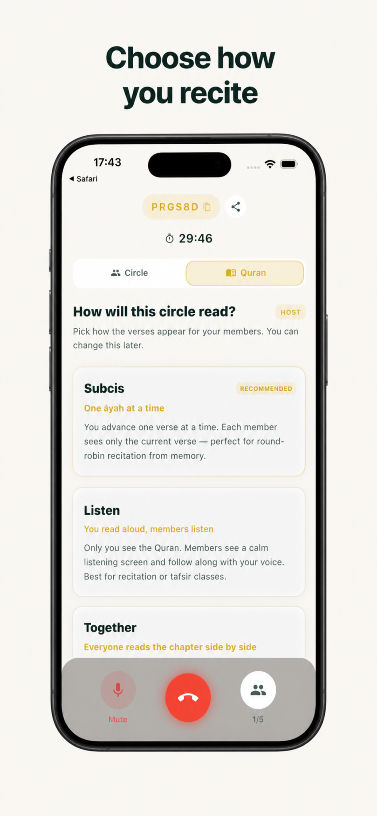 Subcis, Listen or Together